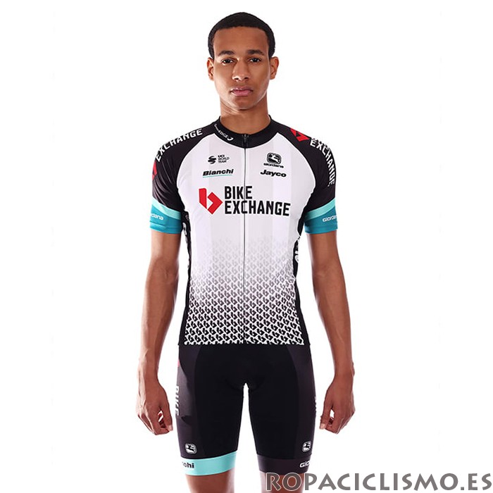 2021 Maillot Bike Exchange Tirantes Mangas Cortas Blanco(1)